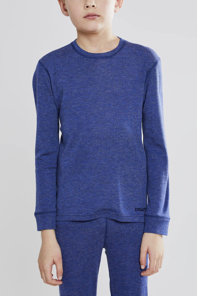 Craft Merino 180 комплект термобелья детский синий - 2