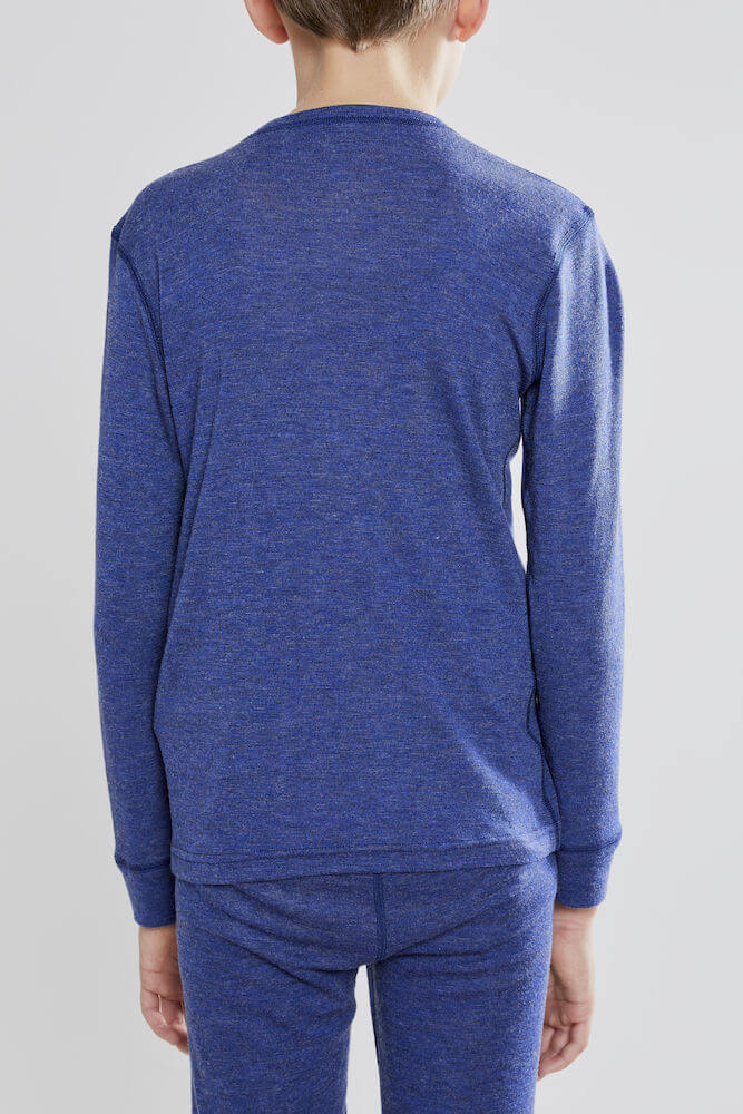 Craft Merino 180 комплект термобелья детский синий - 3