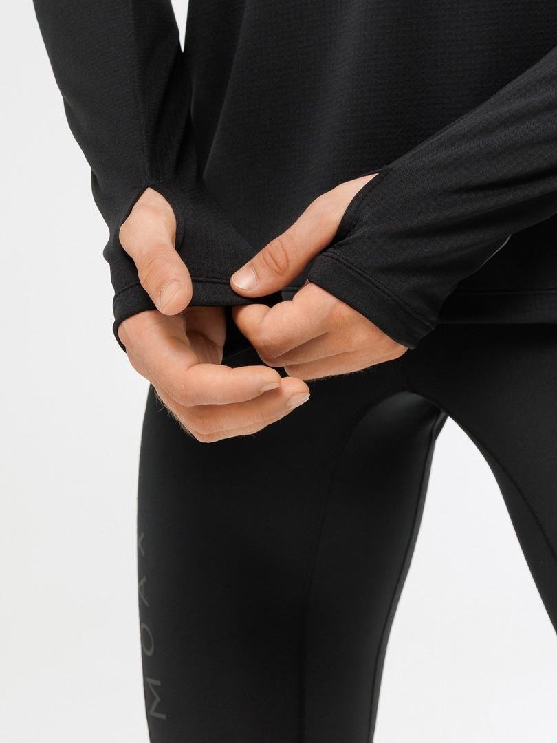 Мужская термокофта с молнией Moax Pacer 1/2 черная - 5