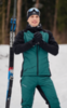 Мужская тренировочная куртка с капюшоном Nordski Hybrid Hood black-alpine green - 1