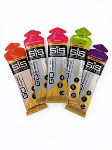 Набор углеводных гелей SIS Go Isotonic Gel вишня-смородина-яблоко-апельсин-грейпфрут