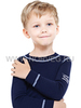 Термобелье футболка Norveg Soft  детская с длинным рукавом тёмно-синяя - 4
