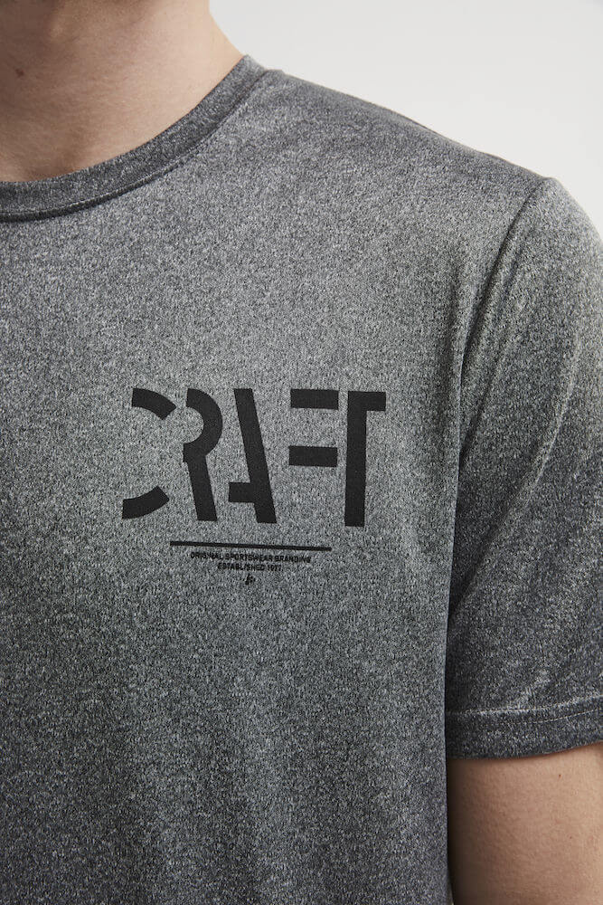 Craft Eaze SS Graghic футболка спортивная мужская grey - 4