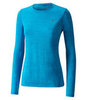 Mizuno Impulse Core Ls Tee футболка с длинным рукавом женская голубая - 1