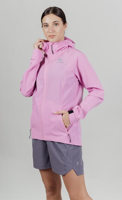 Женский ветрозащитный костюм для бега Nordski Pro Energy peony-shark - 2