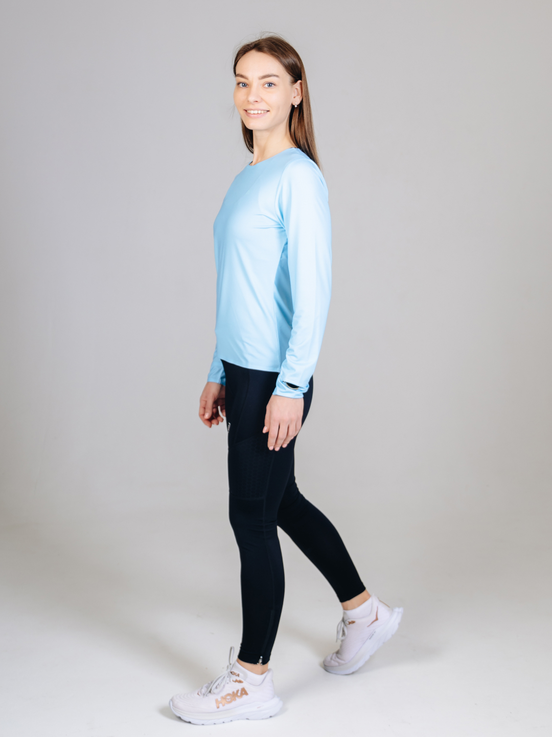 Женский тренировочный лонгслив Noname Comp Long Shirt 26 WOS light blue - 6