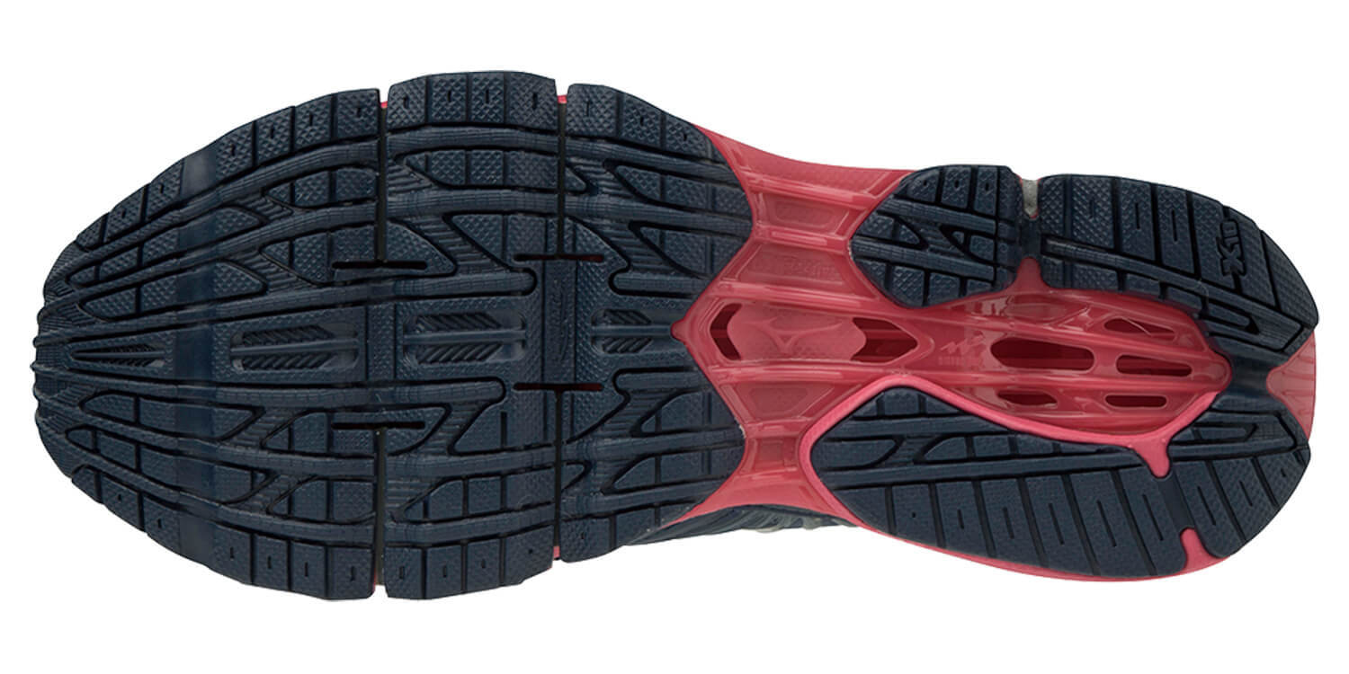Mizuno Wave Prophecy 8 кроссовки для бега женские синие-розовые - 2