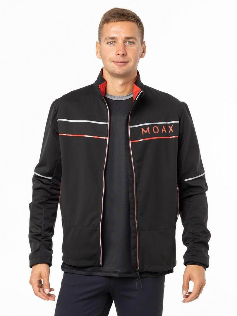 Мужская лыжная куртка Moax Tokke Softshell черная - 2