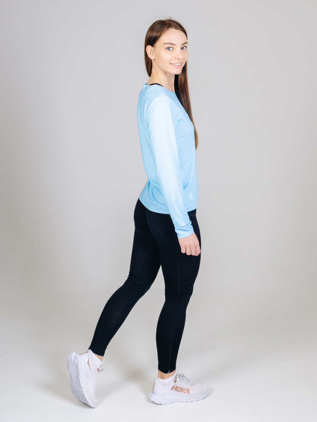 Женский тренировочный лонгслив Noname Comp Long Shirt 26 WOS light blue - 7