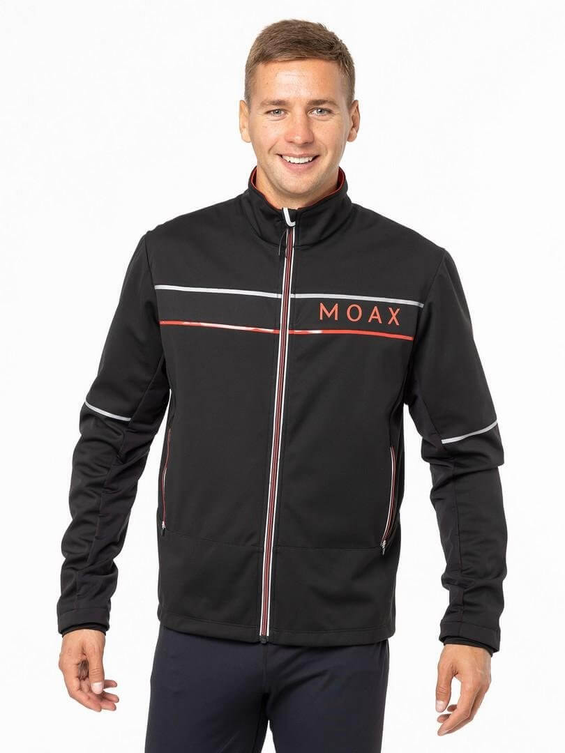 Мужская лыжная куртка Moax Tokke Softshell черная