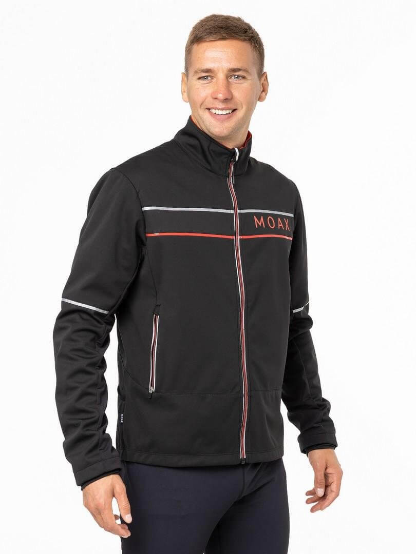 Мужская лыжная куртка Moax Tokke Softshell черная - 3