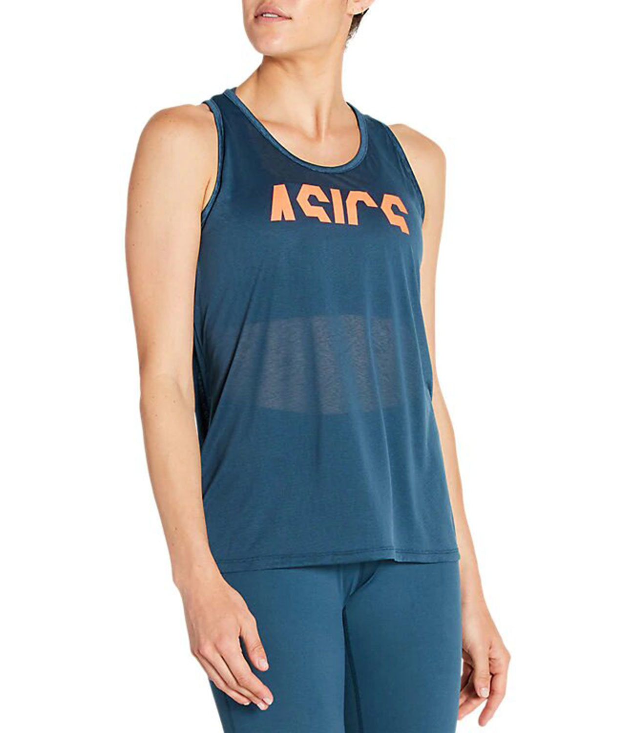Asics Esnt Gpx Tank майка для бега женская синяя