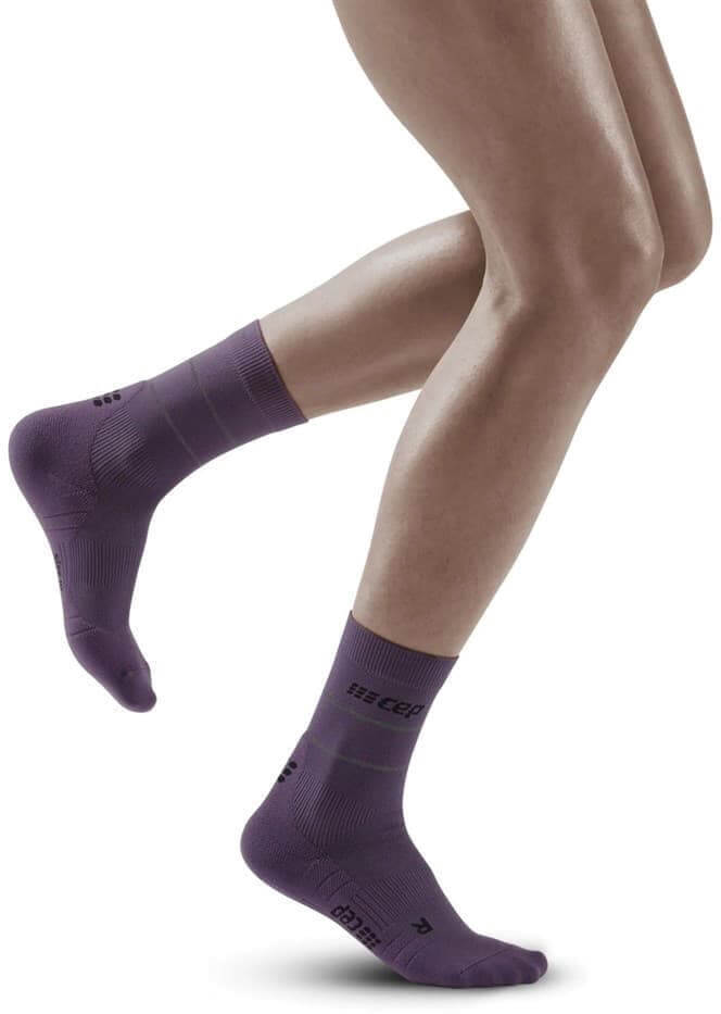 Женские компрессионные носки CEP Reflective фиолетовые - 3