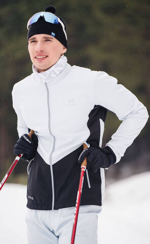 Мужской тренировочный лыжный костюм Nordski Pro pearl blue-black