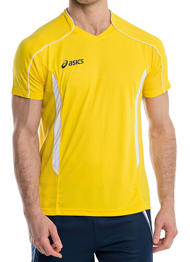 Волейбольная футболка Asics T-shirt Volo мужская yellow - 2