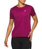 Asics Katakana Ss Top футболка для бега женская фиолетовая - 2