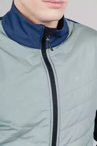 Мужская куртка для лыж и бега зимой Nordski Hybrid Pro blue-ice mint