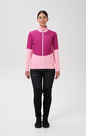 Женский костюм для лыж и бега зимой Nordski Hybrid Pro 2.0 candy pink-fuchsia