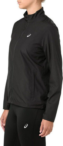 Asics Silver женская ветрозащитная куртка черная