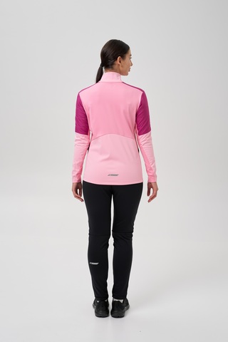 Женский костюм для лыж и бега зимой Nordski Hybrid Pro 2.0 candy pink-fuchsia