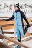 Мужской лыжный костюм с капюшоном Nordski Hybrid Warm light blue-black - 3