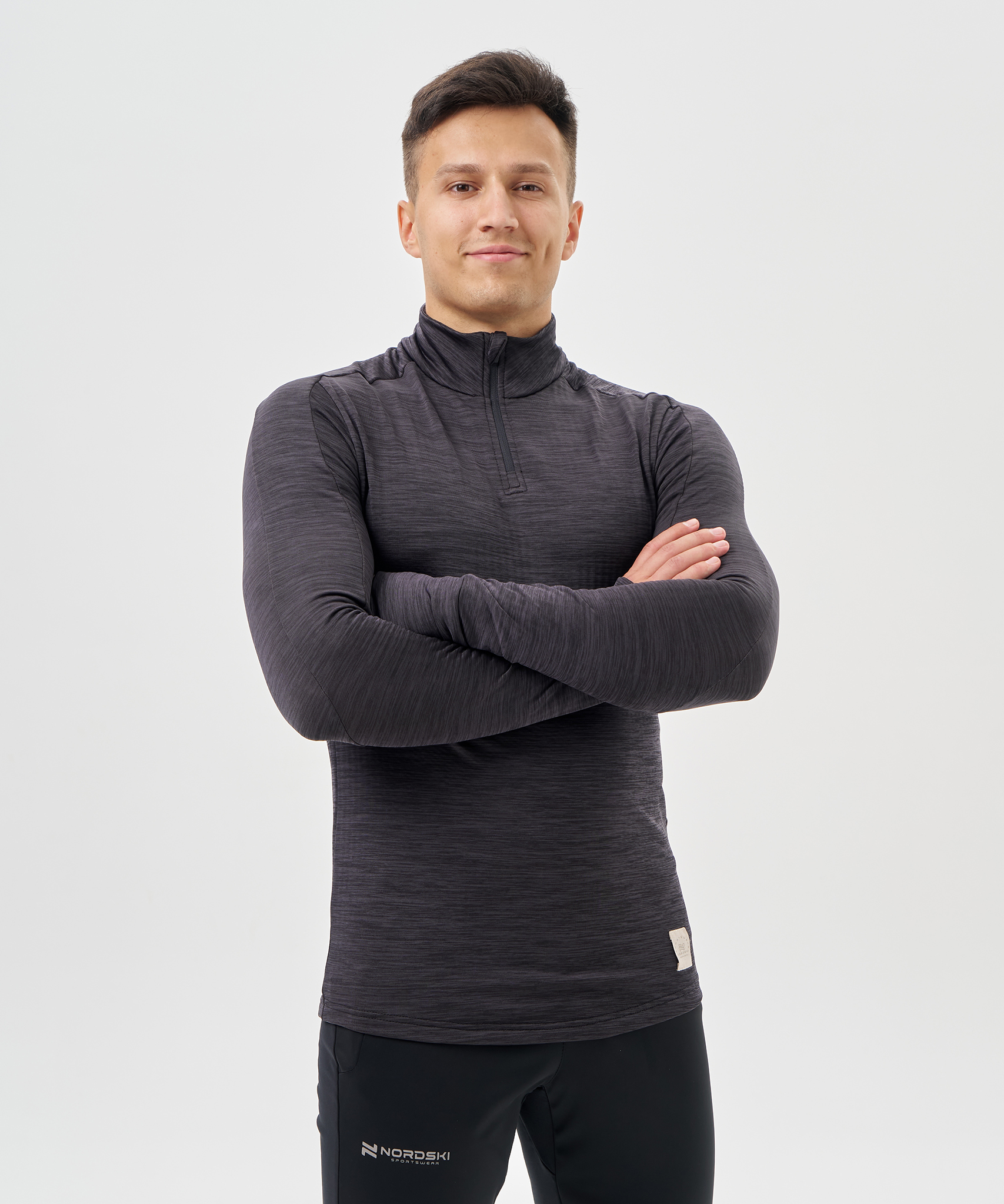 Мужской утепленный лонгслив Nordski Impulse black - 2