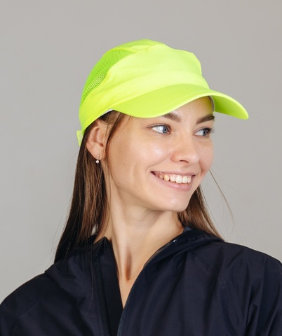 Спортивная кепка Noname Race neon yellow