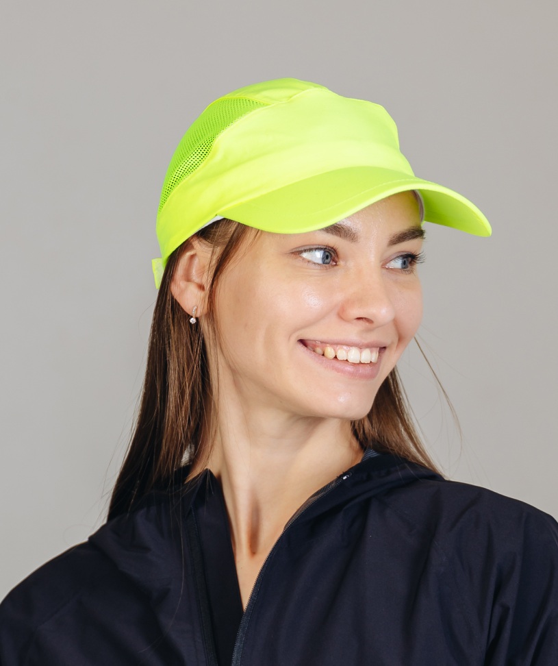 Спортивная кепка Noname Race neon yellow - 4