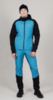 Мужской лыжный костюм с капюшоном Nordski Hybrid Warm light blue-black - 5