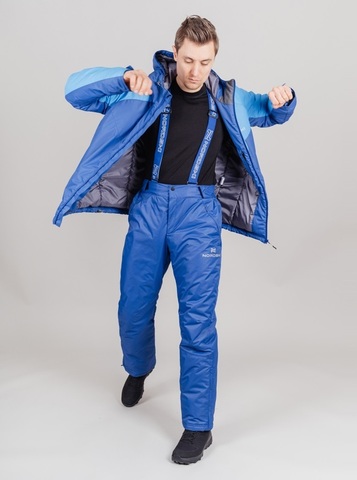 Nordski Premium Sport теплая лыжная куртка мужская blue