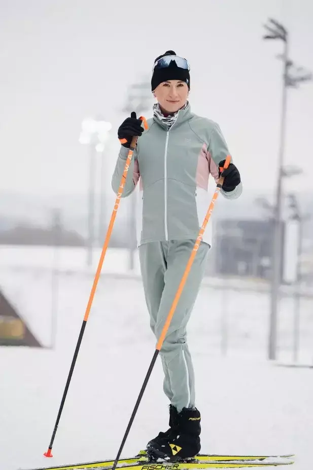 Женские тренировочные лыжные брюки Nordski Pro ice mint - 8
