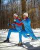 Nordski National женский разминочный лыжный костюм голубой - 3