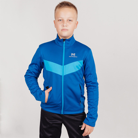 Детская тренировочная куртка Nordski Jr Base true blue-blue