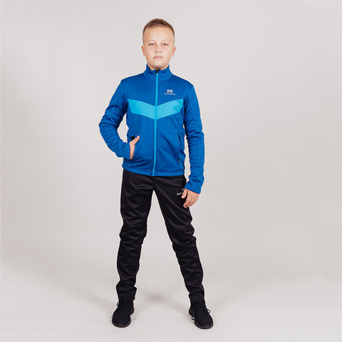 Детская лыжная куртка Nordski Jr Base true blue-blue