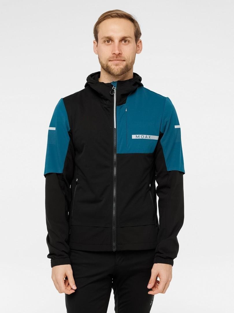 Мужская тренировочная куртка с ветрозащитой Moax Dickson Wind изумрудная