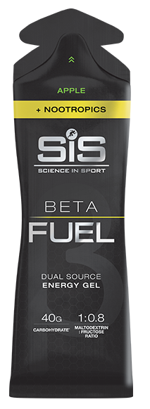 Углеводный гель с кофеином SIS Beta Fuel + Nootropics 60 мл яблоко