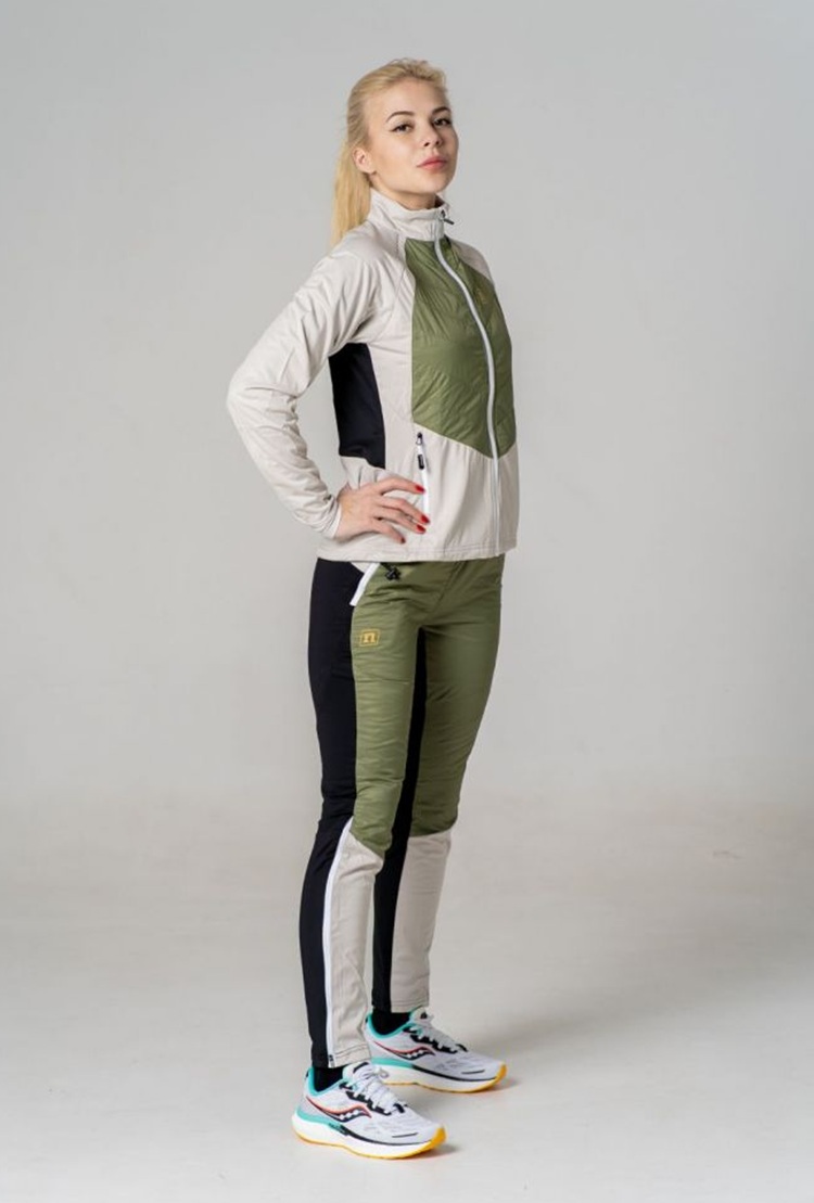 Женская лыжная куртка Noname Hybrid 22 green - 6