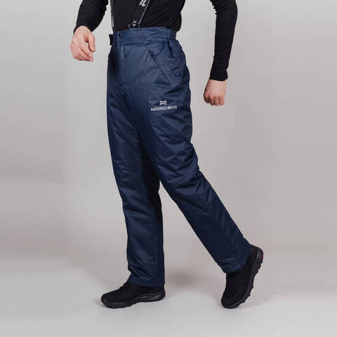 Nordski Premium зимние лыжные брюки мужские темно-синие
