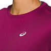 Asics Katakana Ss Top футболка для бега женская фиолетовая - 4