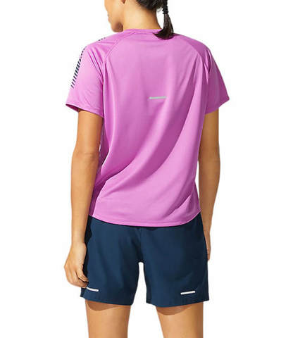 Asics Icon Ss Top футболка для бега женская фиолетовая
