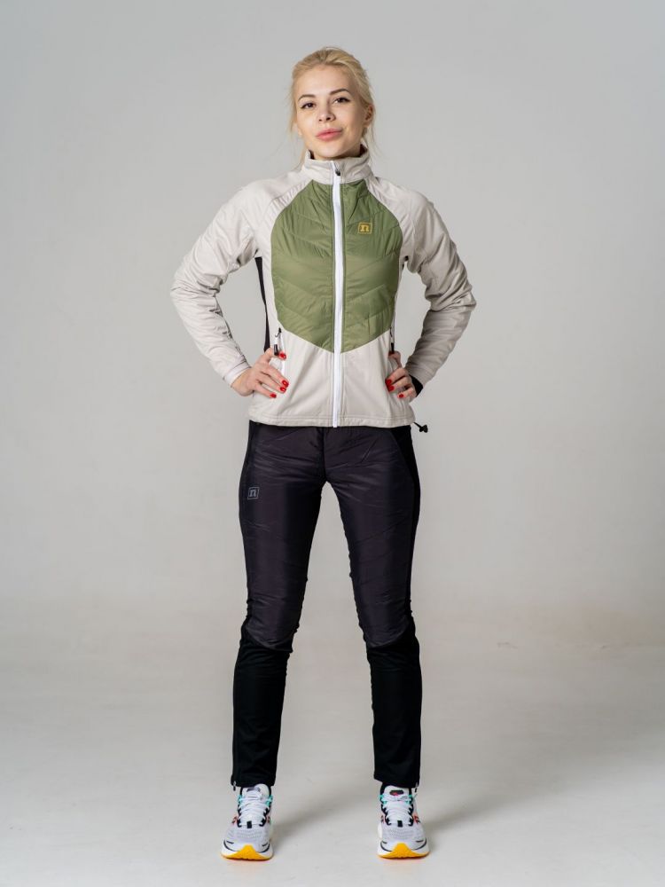 Женская лыжная куртка Noname Hybrid 22 green - 4