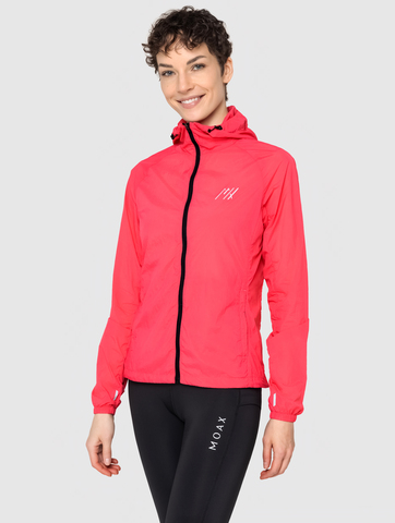 Женская спортивная ветровка Moax Wind Lite ярко-розовая