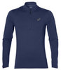 ASICS LS 1/2 ZIP JERSEY мужская рубашка для бега темно-синяя - 4