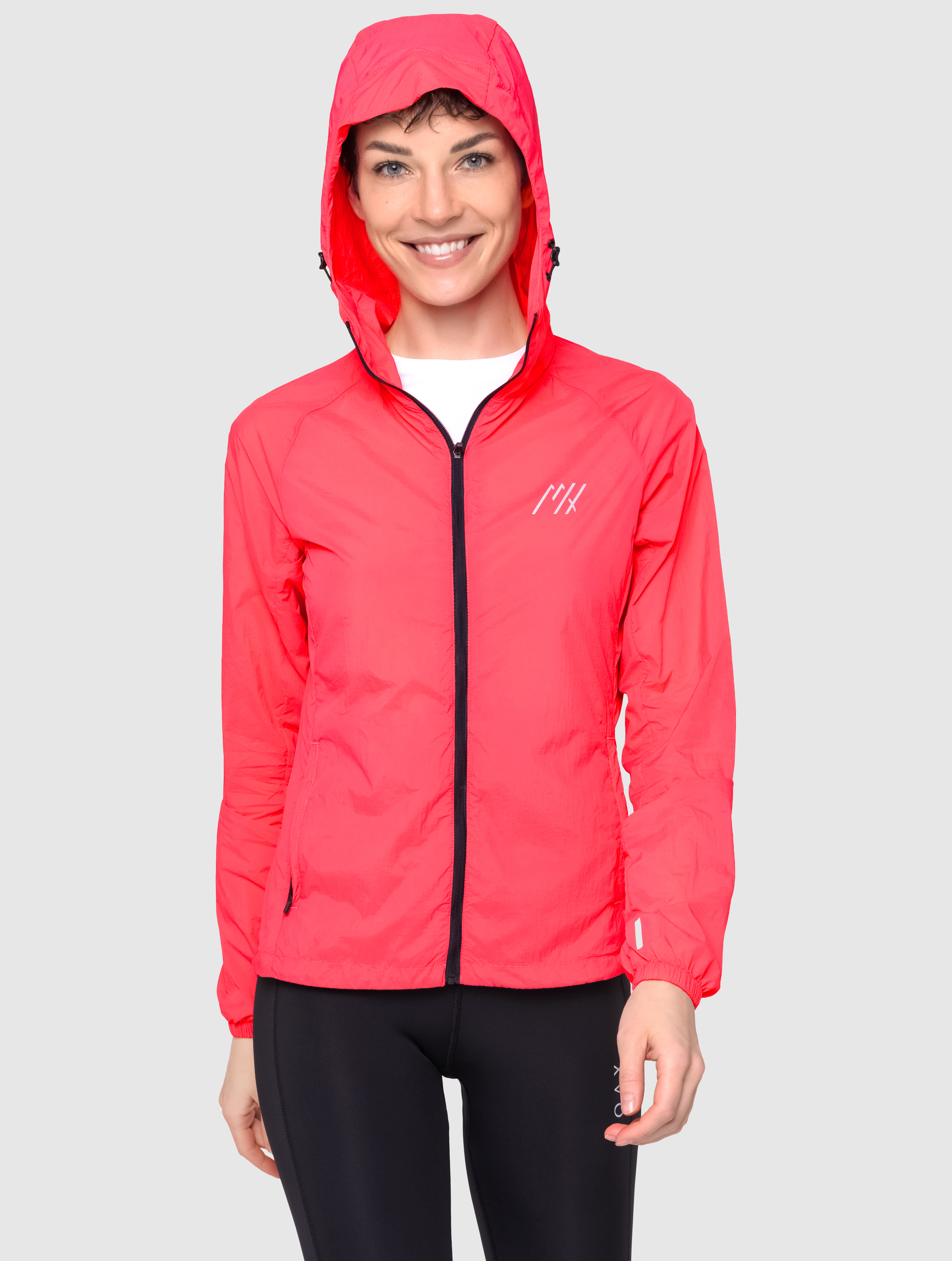 Женская спортивная ветровка Moax Wind Lite ярко-розовая - 3 Женская спортивная ветровка Moax Wind Lite ярко-розовая - 3