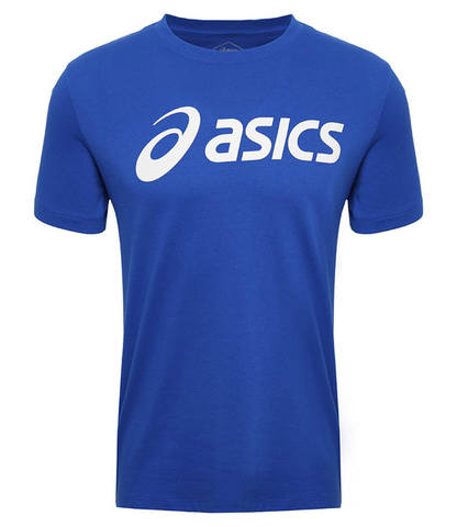 Asics Big Logo Tee футболка для бега мужская синяя