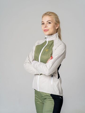Женская лыжная куртка Noname Hybrid 22 green