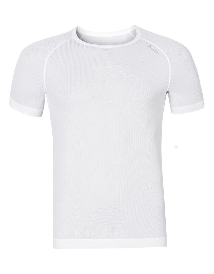 Мужское термобелье футболка с коротким рукавом Odlo S/S Crew Neck Cubic140042-10000 купить в Интернет-магазин Five-sport.ru