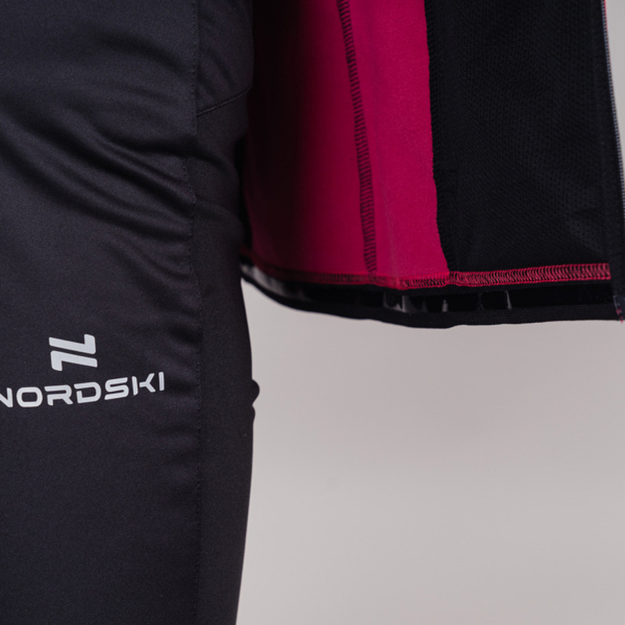 Женская утепленная разминочная куртка Nordski Base pink - 7