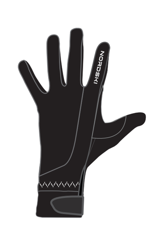 Nordski Jr Racing WS детские перчатки гоночные black