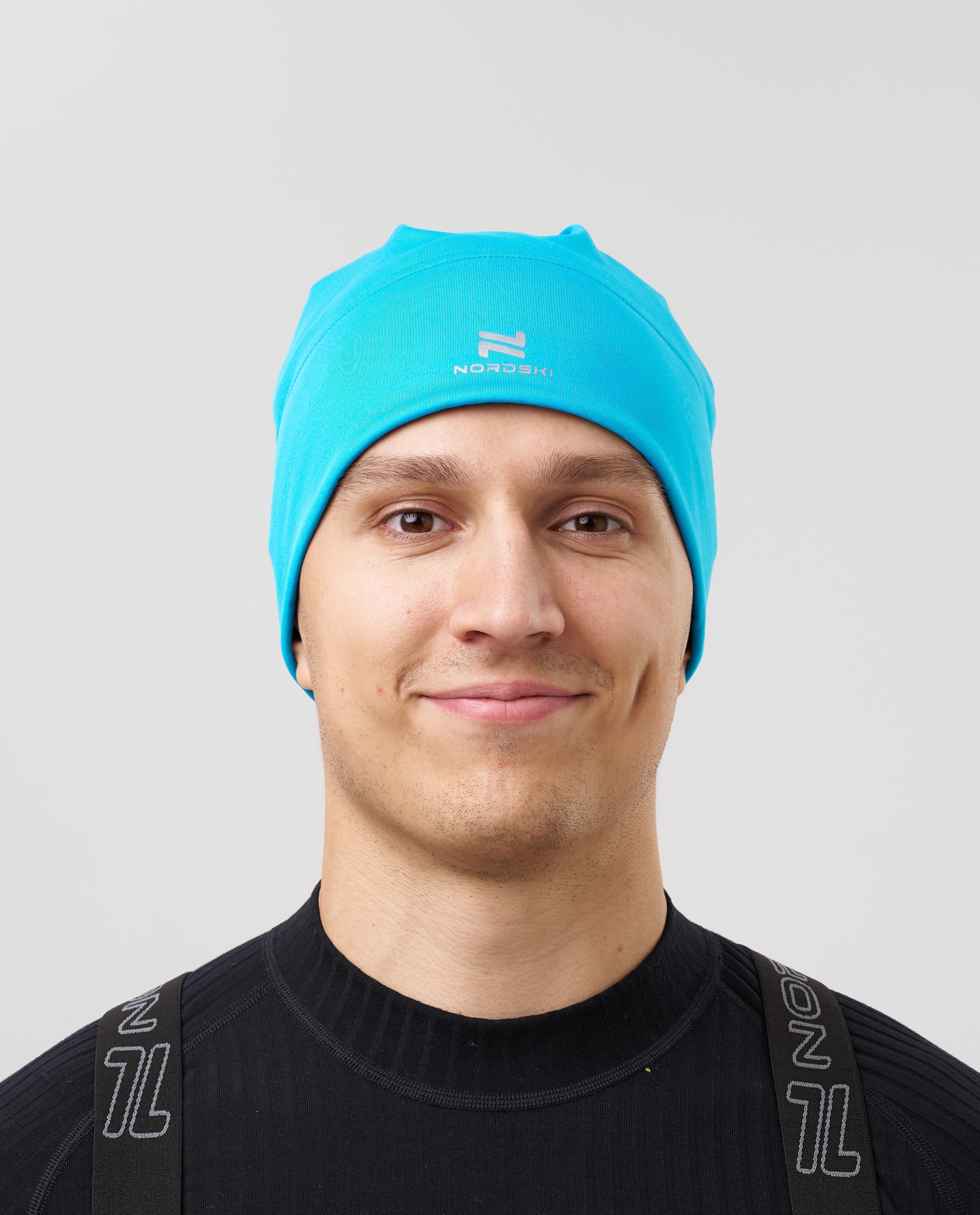 Тренировочная шапка с помпоном Nordski Train light blue - 7